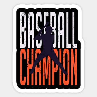 Baseball Champion Sticker